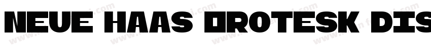 Neue Haas Grotesk Display Pro 75 Bo字体转换